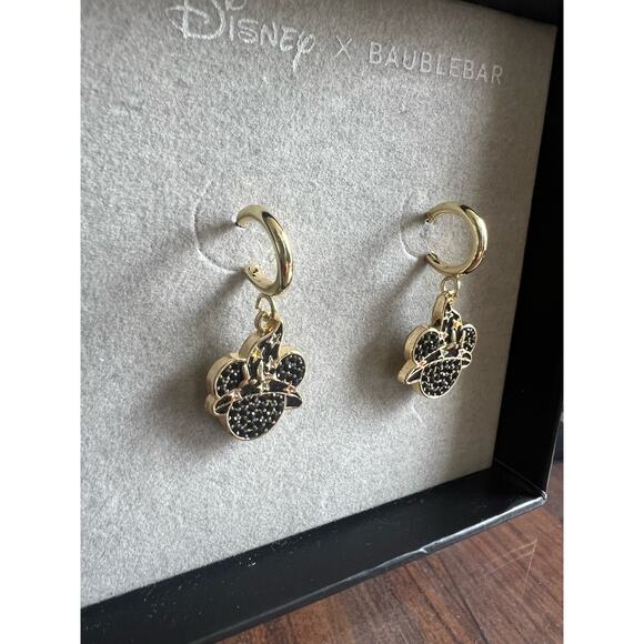 Disney‎ BaubleBar Mickey Mouse Wizard Hat Rhinestone Dangle Earrings - Picture 6 of 7